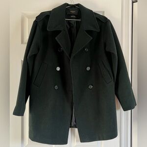 Reserved Women Forest Green Pea Coat